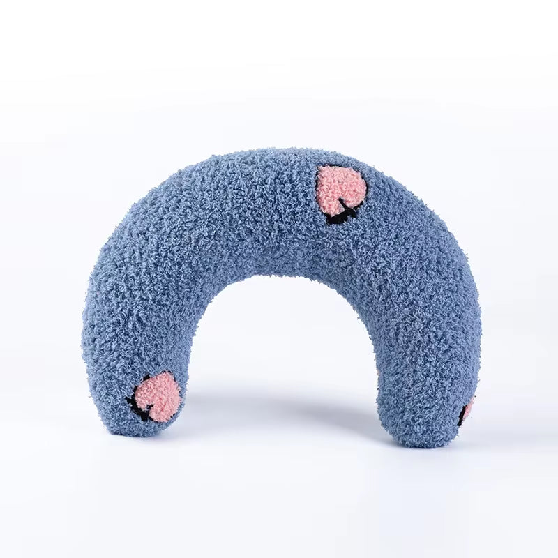 Little Pillow for Cats Fashion Neck Protector Deep Sleep Puppy U-Shaped Pillow Cat Pillow Kitten Headrest Dog Sleeping Pillow